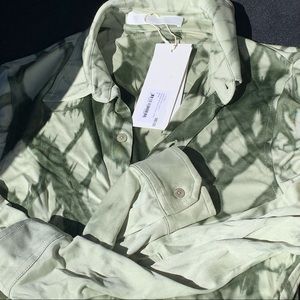 DION LEE Unisex Shibori Print Button-Up Shirt Size Medium BRAND NEW 🏷 🐍